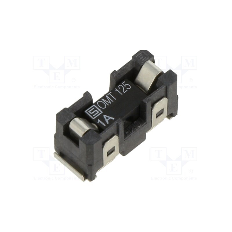 1 pcs x SCHURTER - 3404.2324.11 - Fuse: fuse, time-lag, 1A, 125VAC, 125VDC, SMD, ceramic, OMZ 125