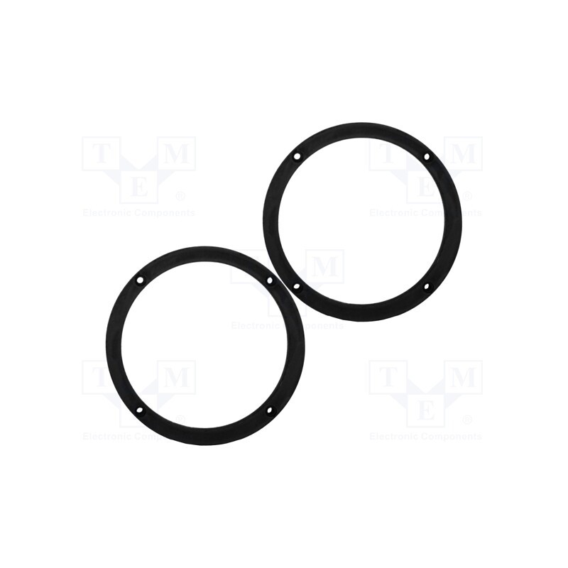 1 set x BASSER - DMSKOD01 - Spacer ring, MDF, 165mm, Škoda, impregnated, 2pcs.