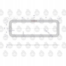 Bottom seal of the c 360 reduction gear, original Ursus