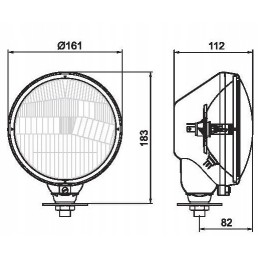 Ursus right metal headlight