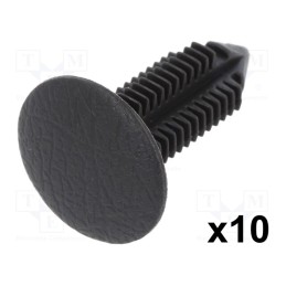 1 pcg x ROMIX - 10430 - Trim clip, 10pcs, Mercedes, OEM: 6319842561, L: 27.8mm, polyamide