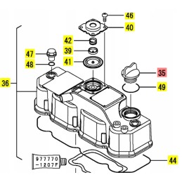 Engine oil filler cap SV15 SV100 Vio17 Vio57