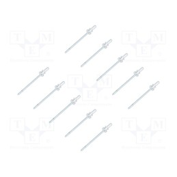 1 pcg x ROMIX - 15041 - Rivet, 10pcs, OEM: 1571349,164361, L: 7.5mm, Øhead: 5mm