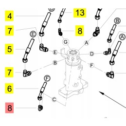 Yanmar adjustable elbowvio20 3 vio82 sv15vt sv100
