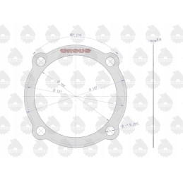 PTO bearing cover seal krazelite 0 8mm c 385