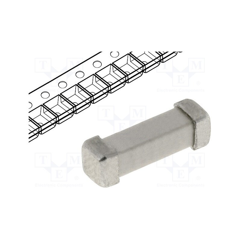 1 pcs x SCHURTER - 3403.0274.11 - Fuse: fuse, time-lag, 1A, 277VAC, 250VDC, SMD, ceramic, copper, UMT-H