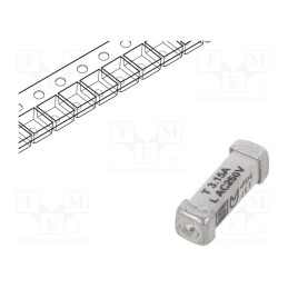 1 pcs x SCHURTER - 3403.0171.24 - Fuse: fuse, time-lag, 3.15A, 250VAC, 125VDC, SMD, ceramic, 3x10.1mm