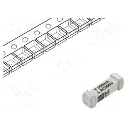 1 pcs x SCHURTER - 3403.0159.24 - Fuse: fuse, time-lag, 200mA, 250VAC, 125VDC, SMD, ceramic, 3x10.1mm