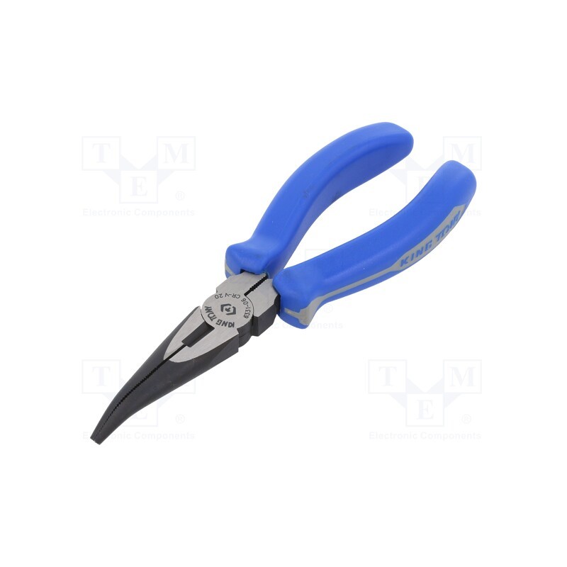 1 pcs x KING TONY - 1618542 - Pliers, curved,universal, two-component handle grips, 163mm