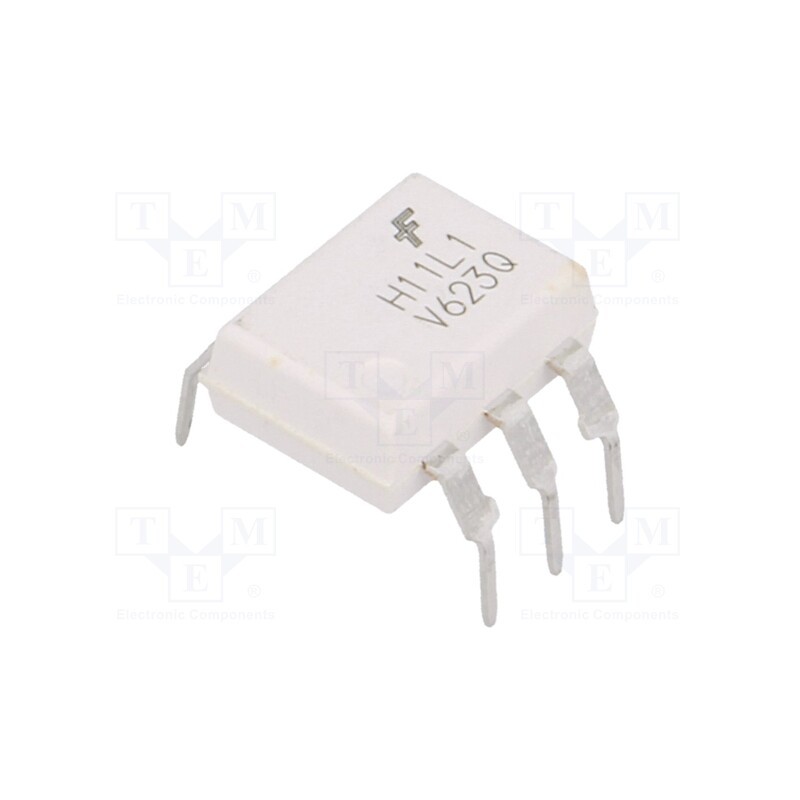 1 pcs x ONSEMI - H11L1TVM - Optocoupler, THT, Ch: 1, OUT: logic, 4.17kV, DIP6, H11LXM