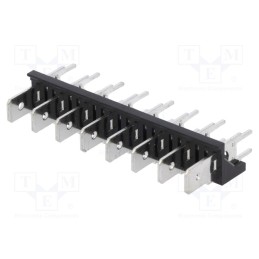 2 pcs x XINYA - XY256V-A(7.62)-8PIN - Terminal: spade terminal strip, 6.3mm, THT, 250V, straight, ways: 8