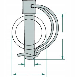 Pipe cable cotter fi 8mm x 50mm