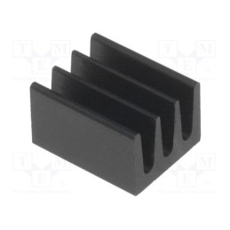 2 pcs x FISCHER ELEKTRONIK - ICKSMDA8SA - Heatsink: extruded, black, L: 8mm, W: 6.3mm, H: 4.8mm, 87K/W, anodized