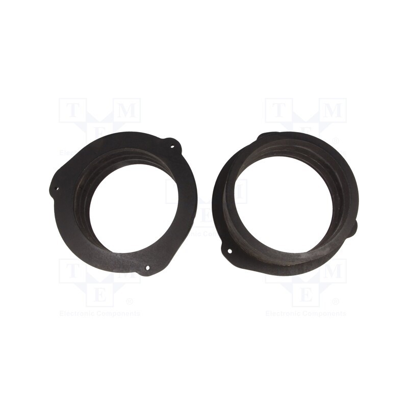 1 set x BASSER - DMAUDI16 - Spacer ring, MDF, 165mm, Audi, impregnated, 2pcs.