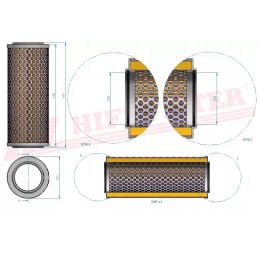 Hydraulic oil filter hifi filter sh 60846