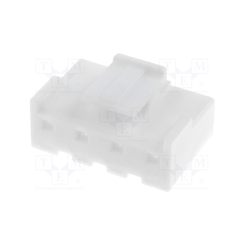 2 pcs x JST - NVR-04 - Plug, wire-board, female, 5mm, PIN: 4, white, Type: w/o contacts