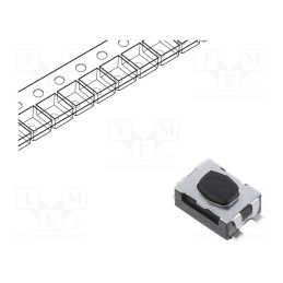 10 pcs x C&K - KMR641NG ULC LFS - Microswitch TACT, SPST-NO, Pos: 2, 0.05A/32VDC, SMT, none, 4N, 1.9mm