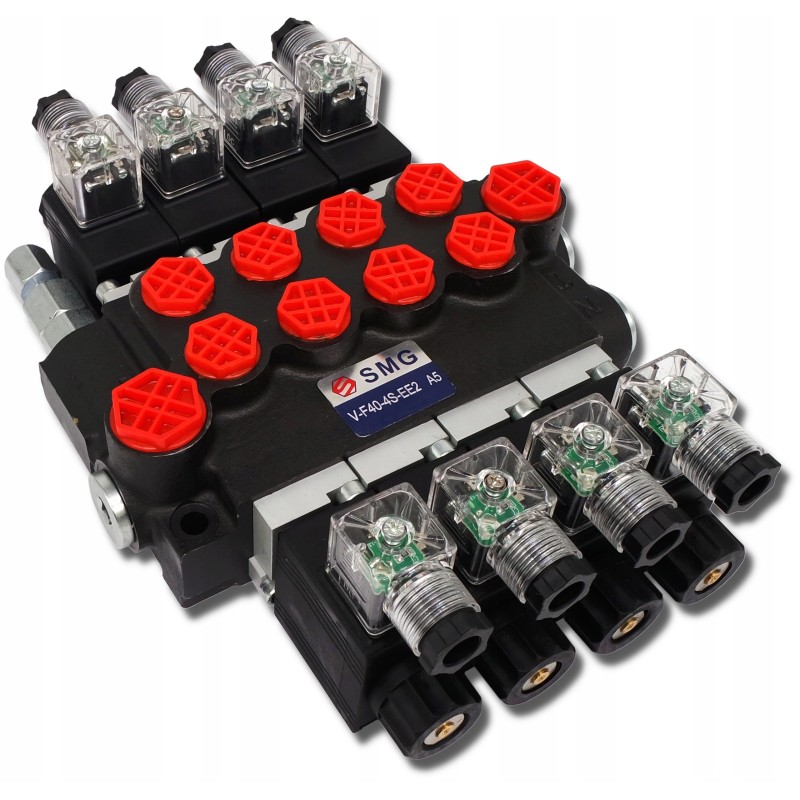 Hydraulic electric distributor 4 sec 40l 24v