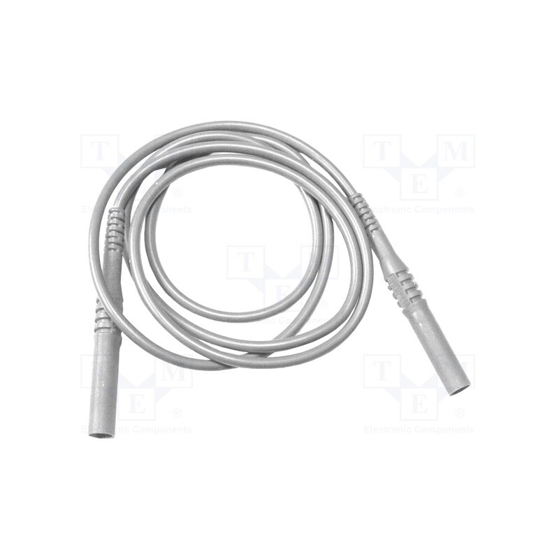 1 pcs x MUELLER ELECTRIC - BU-6161-M-72-9 - Test lead, 20A, banana plug 4mm,both sides, insulated, Len: 1.8m