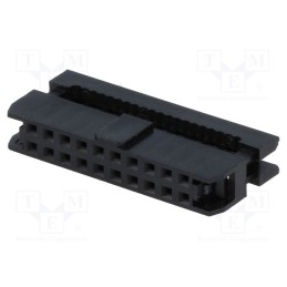 2 pcs x CONNFLY - DS1016-16MA2BB - Plug, IDC, female, PIN: 16, with cable clamp, IDC, for ribbon cable