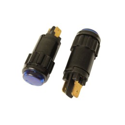 Universal blue indicator light, 15mm