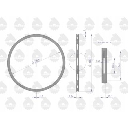 Oil piston ring 5000830 c 330 original u