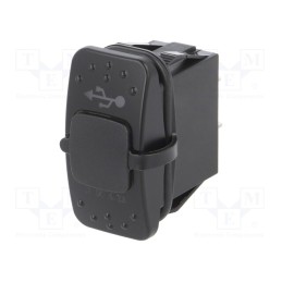 1 pcs x SCI - A13-236AU-BB3 - USB power supply, USB A socket x2, Sup.volt: 12÷24VDC, 5V/2.1A