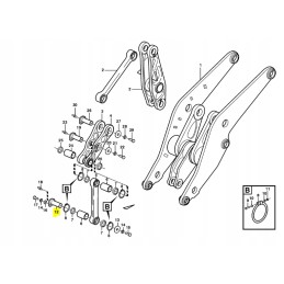 Rocker pin for Volvo loader
