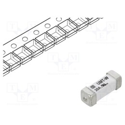 1 pcs x SCHURTER - 3-122-720 - Fuse: fuse, time-lag, 20A, 125VAC, 125VDC, SMD, ceramic, copper