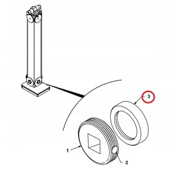 Slide jcb 3cx 4cx stabilizer cover 331 22380