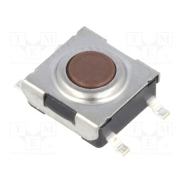 10 pcs x NINIGI - TACTM-63N - Microswitch TACT, SPST-NO, Pos: 2, 0.05A/12VDC, SMT, none, 1.6N