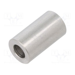 5 pcs x DREMEC - 3410/5,3X18 - Spacer sleeve, 18mm, cylindrical, stainless steel, Out.diam: 10mm
