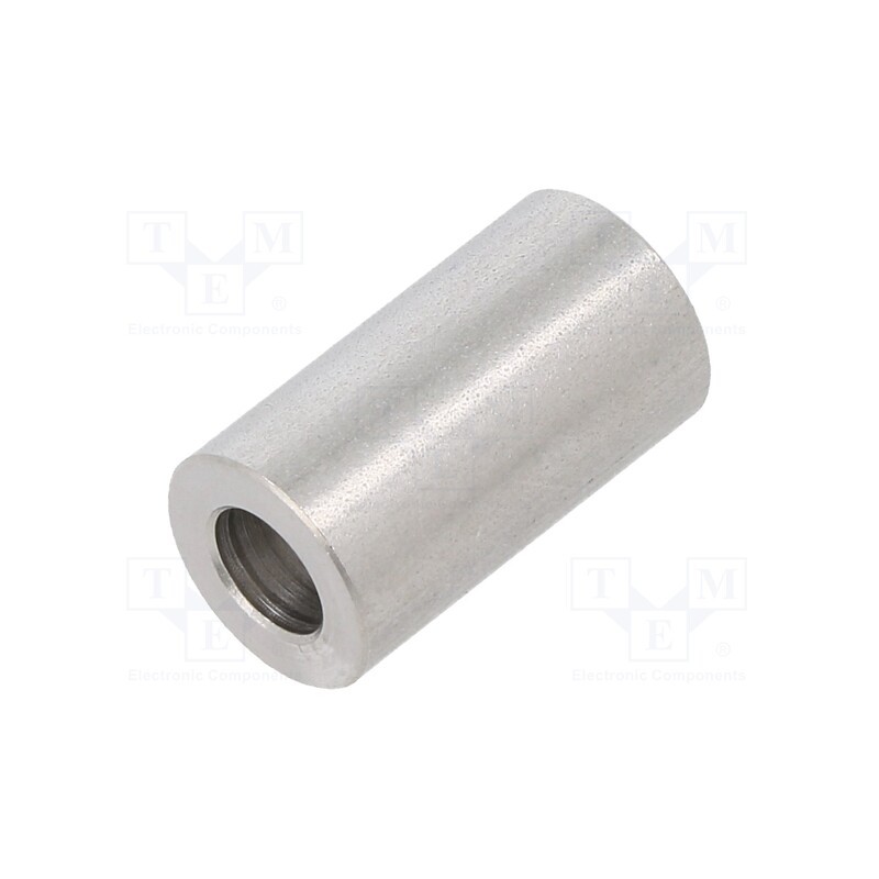 5 pcs x DREMEC - 3410/5,3X18 - Spacer sleeve, 18mm, cylindrical, stainless steel, Out.diam: 10mm