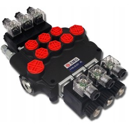 Electric hydraulic distributor, 3 sections, 12v