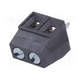 2 pcs x DEGSON ELECTRONICS - DG381-THR-3.81-02P-13-00AH - PCB terminal block, angled 90°, 3.81mm, ways: 2, on PCBs, 1mm2