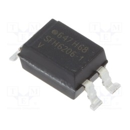 1 pcs x VISHAY - SFH6206-1 - Optocoupler, SMD, Ch: 1, OUT: transistor, Uinsul: 5.3kV, Uce: 70V