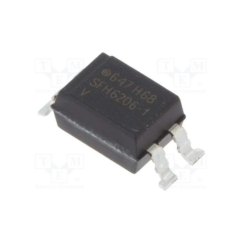 1 pcs x VISHAY - SFH6206-1 - Optocoupler, SMD, Ch: 1, OUT: transistor, Uinsul: 5.3kV, Uce: 70V