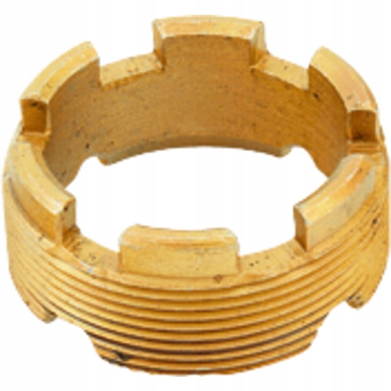 The nut securing the end of the take-up shaft can be