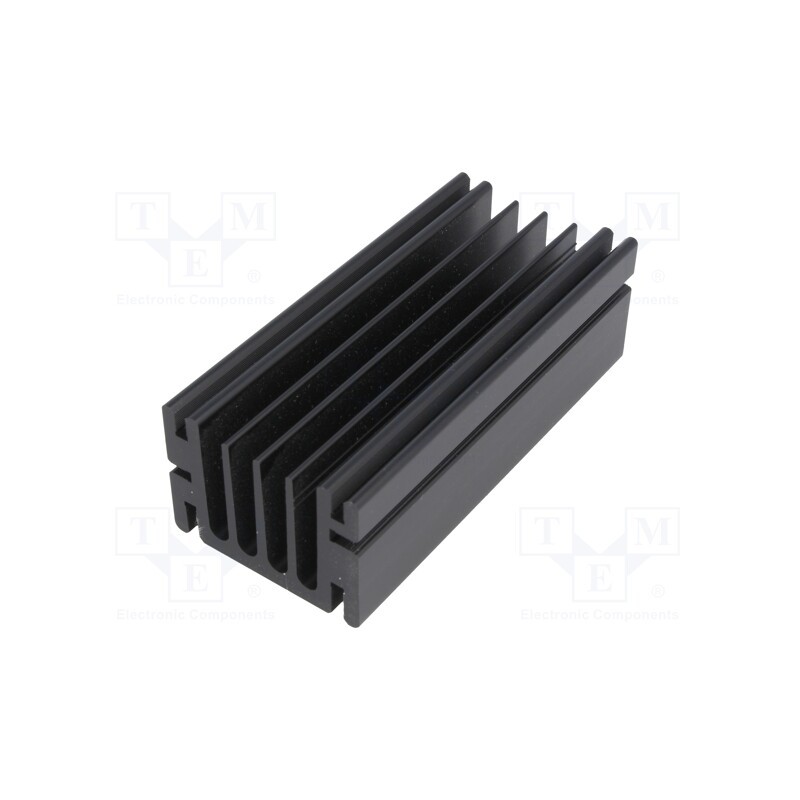 1 pcs x FISCHER ELEKTRONIK - SK68-100SA - Heatsink: extruded, TO220, black, L: 100mm, W: 46mm, H: 33mm, anodized