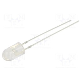 1 pcs x OPTOSUPPLY - OSR5PA5E31B-12V - LED, 5mm, red, 2180÷3000mcd, 30°, Front: convex, 12V, No.of term: 2