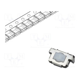 1 pcs x PANASONIC - EVQP40B3M - Microswitch TACT, SPST, Pos: 2, 0.02A/12VDC, SMT, 6x3.5x3.5mm