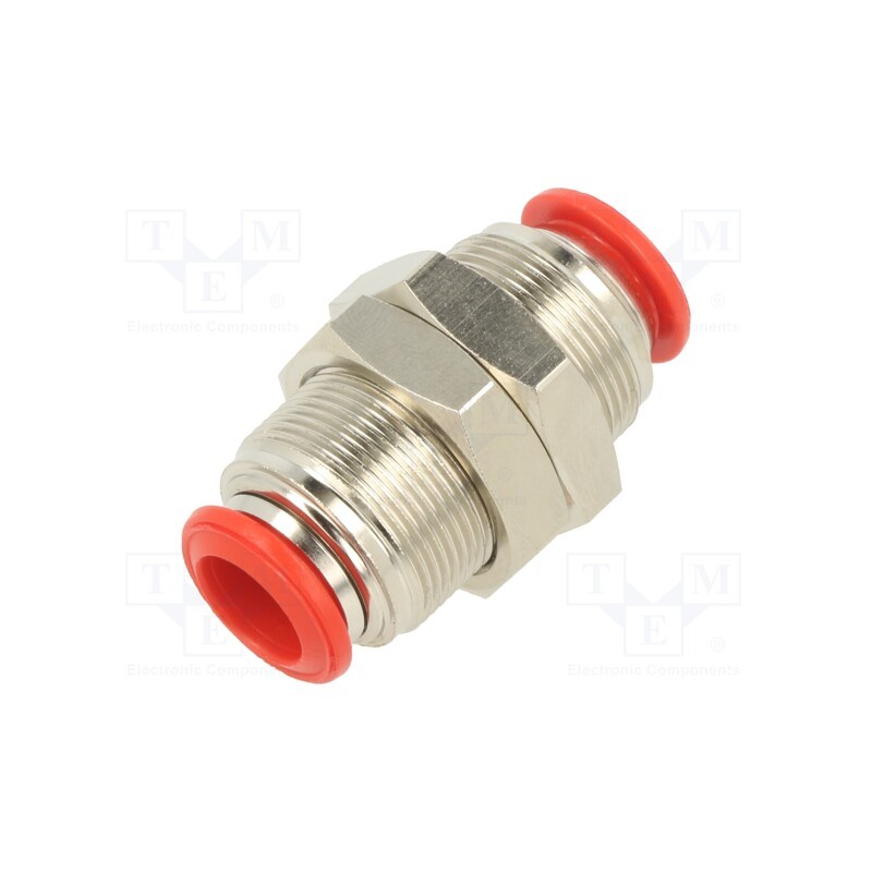 1 pcs x AIGNEP-50050 10 - Push-in fitting, bulkhead,straight,inline splice, -0.99÷20bar