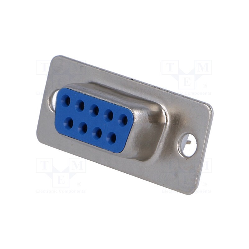 2 pcs x CONNFLY - DS1034-09FUNSISS - D-Sub, PIN: 9, socket, female, straight, THT, 5A, 15mΩ