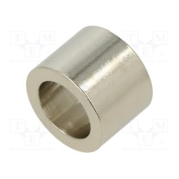 5 pcs x DREMEC - 3116/10,5X12 - Spacer sleeve, 12mm, cylindrical, brass, nickel, Out.diam: 16mm