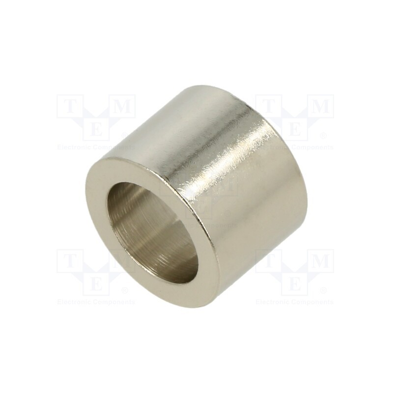 5 pcs x DREMEC - 3116/10,5X12 - Spacer sleeve, 12mm, cylindrical, brass, nickel, Out.diam: 16mm