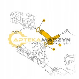 Perkins water pump connector 1103d 33t 1103d 33ta