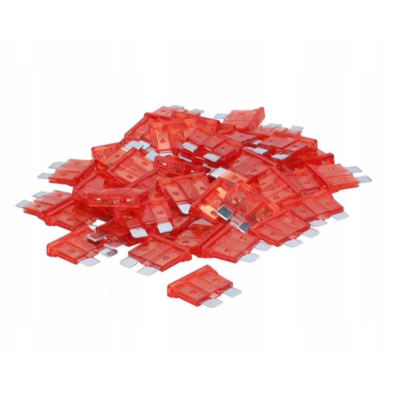 Flat fuse 10A red 50 pcs