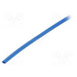 200 m x BM GROUP - GBS016BBL - Heat shrink sleeve, glueless, 2: 1, 1.6mm, polyolefine, reel