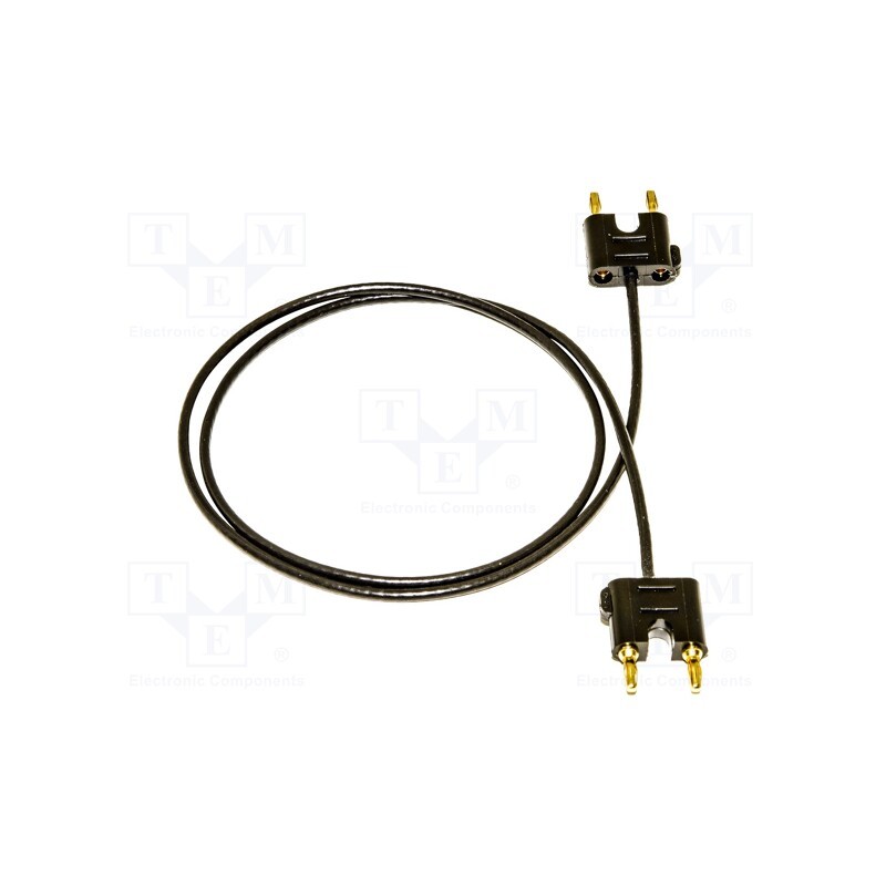 1 pcs x MUELLER ELECTRIC - BU-P2247-K-24 - Test lead, banana plug double 2mm,both sides, double, Len: 0.61m