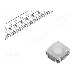 5 pcs x C&K - KSC2TE01J LFS - Microswitch TACT, SPST-NO, Pos: 2, 0.05A/32VDC, SMT, none, 1.6N